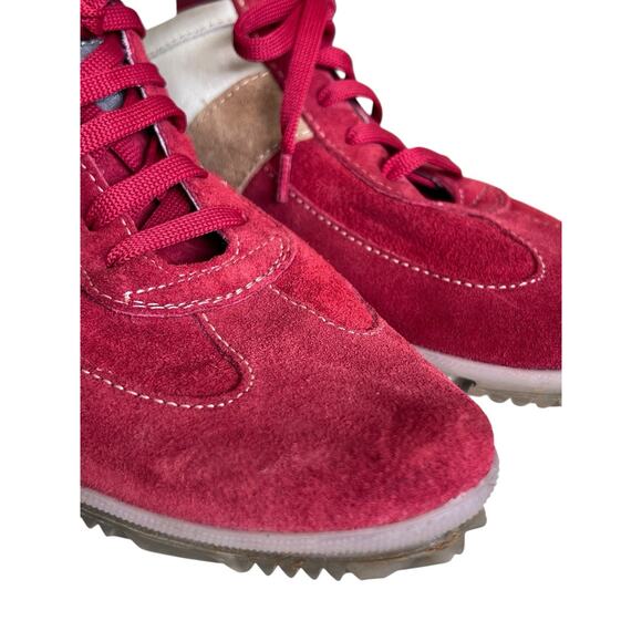 MADE IN ITALY Design Brand Suede Leather Italian Luxury Elegant Sneakers Lace 37 - Picture 10 of 16